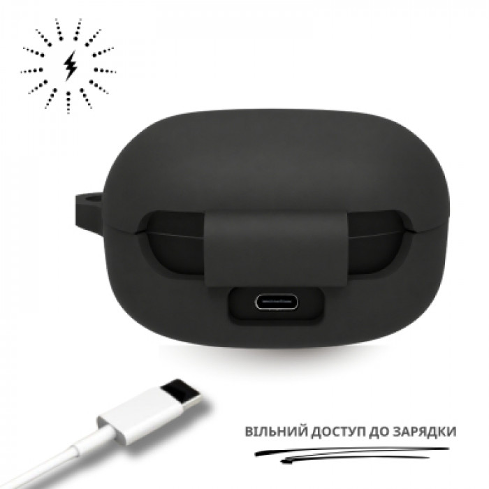 Чохол для навушників BeCover Silicon для Samsung Galaxy Buds Black (715893)