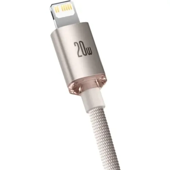 Дата кабель USB-C to Lightning 1.2m 20W pink Baseus (CAJY001304)