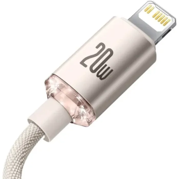 Дата кабель USB-C to Lightning 1.2m 20W pink Baseus (CAJY001304)