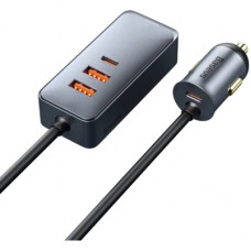 Зарядний пристрій Baseus 2xUSB-C + 2xUSB 120W + extension cord gray (CCBT-A0G)
