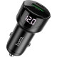 Зарядний пристрій HOCO 1xUSB-C PD20W + 1xUSB QC3.0 car adapter Z42 black (6931474742544)