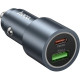 Зарядний пристрій HOCO 1xUSB-C PD30W + 1xUSB QC3.0 48W car adapter Z60 gray (6942007642095)