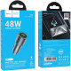 Зарядний пристрій HOCO 1xUSB-C PD30W + 1xUSB QC3.0 48W car adapter Z60 gray (6942007642095)
