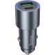 Зарядний пристрій HOCO 1xUSB-C PD30W + 1xUSB QC3.0 48W car adapter Z60 gray (6942007642095)