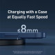 Зарядний пристрій Baseus Wireless Qi 15W + cable USB-C 1.5m (CCED000001)