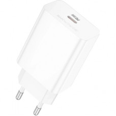 Зарядний пристрій BOROFONE BA21A USB-C PD20W white (6941991111402)