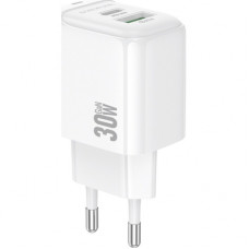 Зарядний пристрій BOROFONE BAS45A 1xUSB-C PD30W + 1xUSB QC3.0 white (6941991113871)