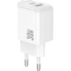Зарядний пристрій BOROFONE BAS45A 1xUSB-C PD30W + 1xUSB QC3.0 white (6941991113871)