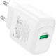 Зарядний пристрій HOCO C140A USB 18W QC3.0 white (6942007627795)