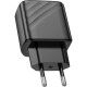 Зарядний пристрій HOCO CS21A USB 18W QC3.0 black (6942007609883)