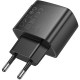 Зарядний пристрій HOCO CS61A 1xUSB-C PD30W + 1xUSB QC3.0 black (6942007638425)