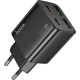 Зарядний пристрій HOCO N56 2xUSB-C PD30W + 2xUSB black (6942007632492)