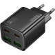 Зарядний пристрій HOCO N56 2xUSB-C PD30W + 2xUSB black (6942007632492)