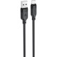 Дата кабель USB 2.0 AM to USB-C 1.2m 3A TPE black Acefast (6974316283812)