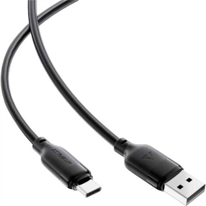 Дата кабель USB 2.0 AM to USB-C 1.2m 3A TPE black Acefast (6974316283812)