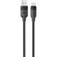 Дата кабель USB 2.0 AM to USB-C 1.2m 3A TPE black Acefast (6974316283812)