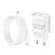 Зарядний пристрій HOCO C109A USB-C PD20W + cable USB-C to Lightning white (6942007656665)