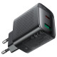 Зарядний пристрій Acefast A106 1xUSB-C PD45W + 1xUSB QC3.0 GaN black (6974316284031)