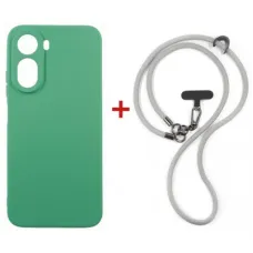 Чохол до мобільного телефона Dengos Case + Cross-body Strap Xiaomi Redmi A7 Pro Mint+Grey (DG-KM-CCRB-53)
