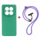 Чохол до мобільного телефона Dengos Case + Cross-body Strap Xiaomi Redmi Note 15 Pro 4G Mint+Purple (DG-KM-CCRB-40)