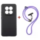 Чохол до мобільного телефона Dengos Case + Cross-body Strap Xiaomi Redmi Note 15 Black+Purple (DG-KM-CCRB-34)