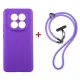 Чохол до мобільного телефона Dengos Case + Cross-body Strap Xiaomi Redmi Note 15 Purple+Purple (DG-KM-CCRB-36)