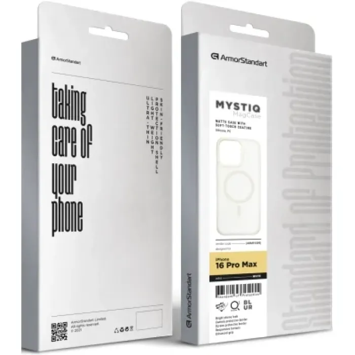 Чохол до мобільного телефона Armorstandart Mystiq MagCase Apple iPhone 16 Pro Max White (ARM91589)