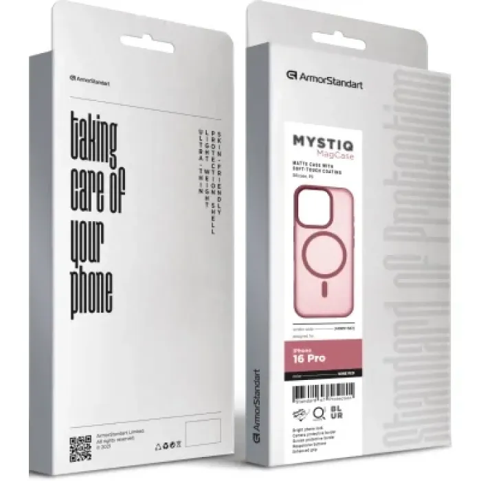 Чохол до мобільного телефона Armorstandart Mystiq MagCase Apple iPhone 16 Pro Wine Red (ARM91582)