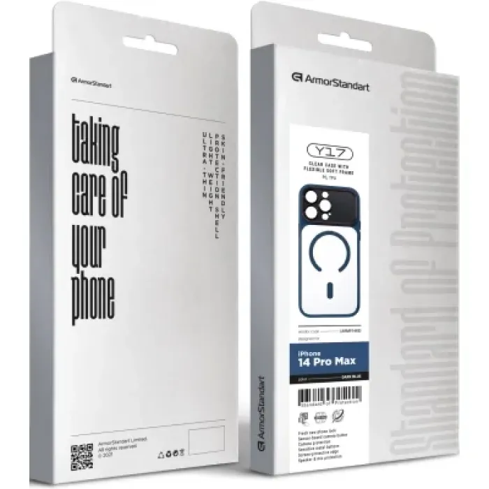 Чохол до мобільного телефона Armorstandart Y17 MagCase Apple iPhone 14 Pro Max Dark Blue (ARM91483)