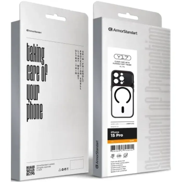 Чохол до мобільного телефона Armorstandart Y17 MagCase Apple iPhone 15 Pro Black (ARM91490)