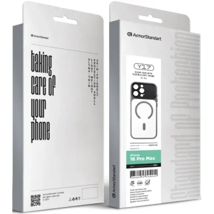 Чохол до мобільного телефона Armorstandart Y17 MagCase Apple iPhone 16 Pro Max Grey (ARM91508)