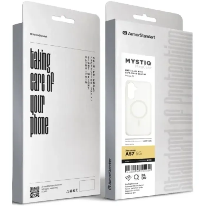 Чохол до мобільного телефона Armorstandart Mystiq MagCase Samsung A57 5G White (ARM91625)