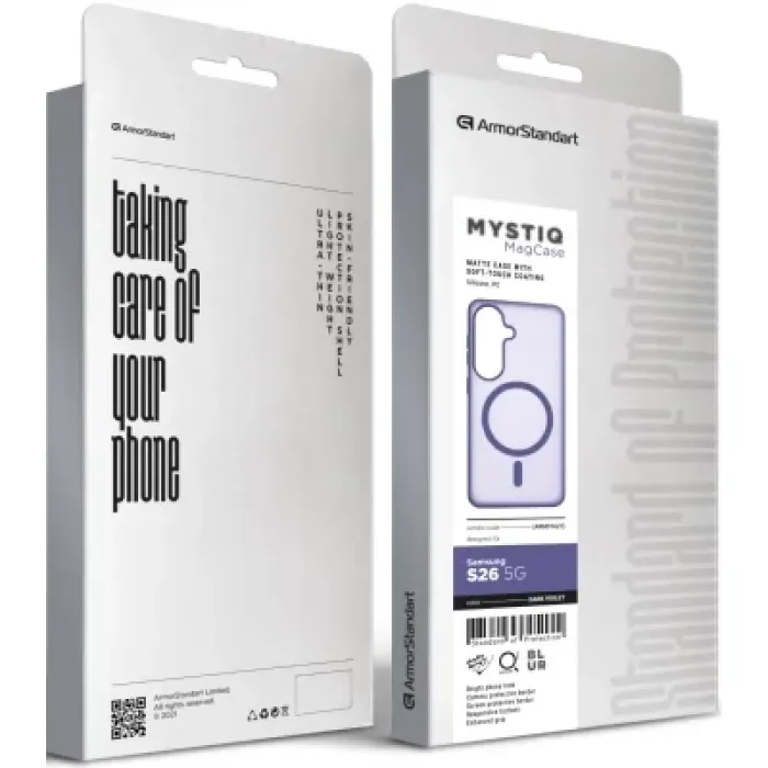 Чохол до мобільного телефона Armorstandart Mystiq MagCase Samsung S26 5G Dark Violet (ARM91627)