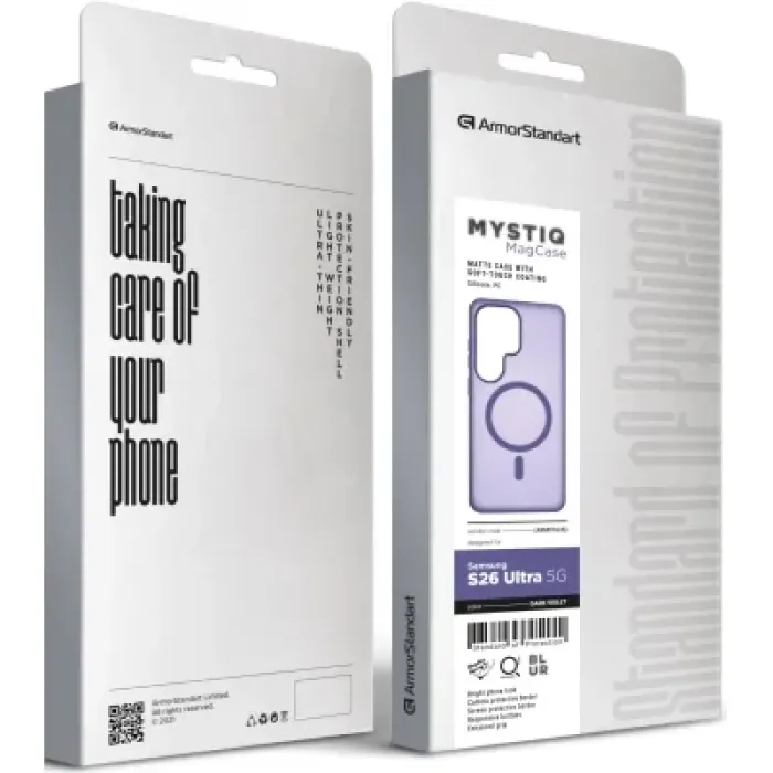 Чохол до мобільного телефона Armorstandart Mystiq MagCase Samsung S26 Ultra 5G Dark Violet (ARM91635)