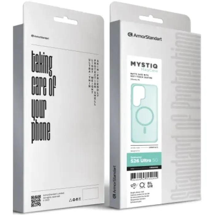 Чохол до мобільного телефона Armorstandart Mystiq MagCase Samsung S26 Ultra 5G Turquoise (ARM91637)