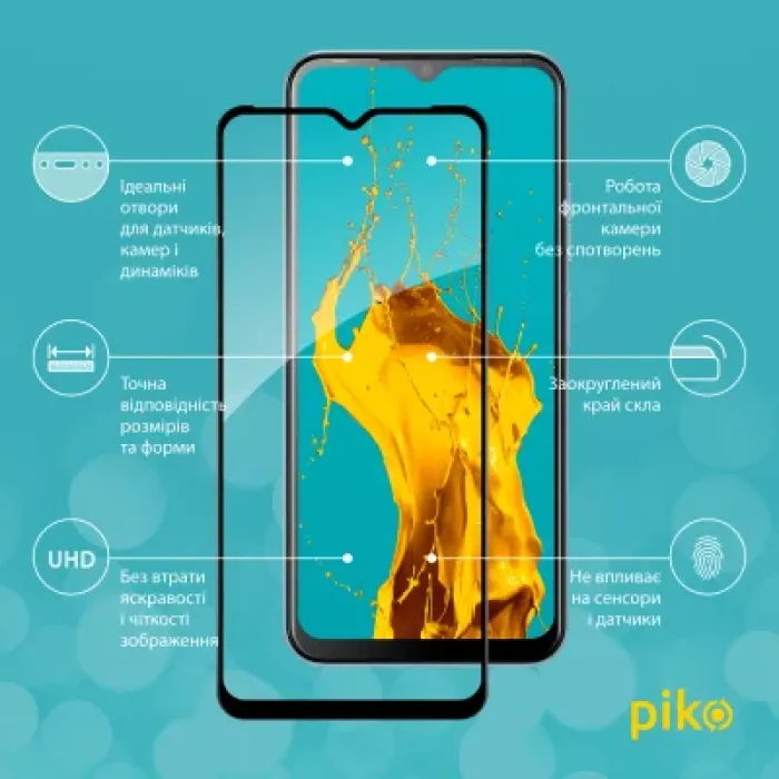 Скло захисне Piko Full Glue Tecno Pop 6 Pro Black (1283126551628)