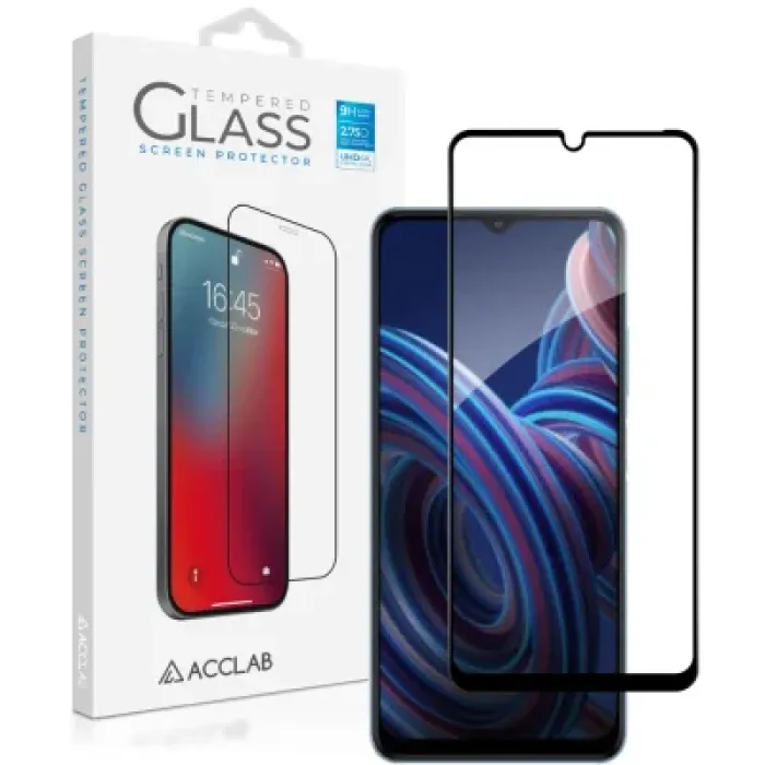 Скло захисне ACCLAB Full Glue ZTE Blade A72 Black (1283126545542)