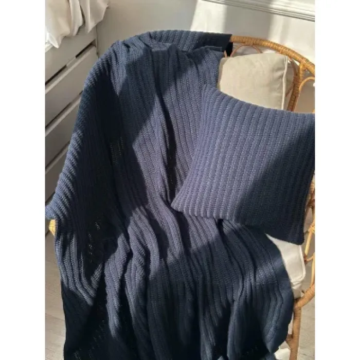 Плед Прованс COTTON синій 120 х 200 см (039530)