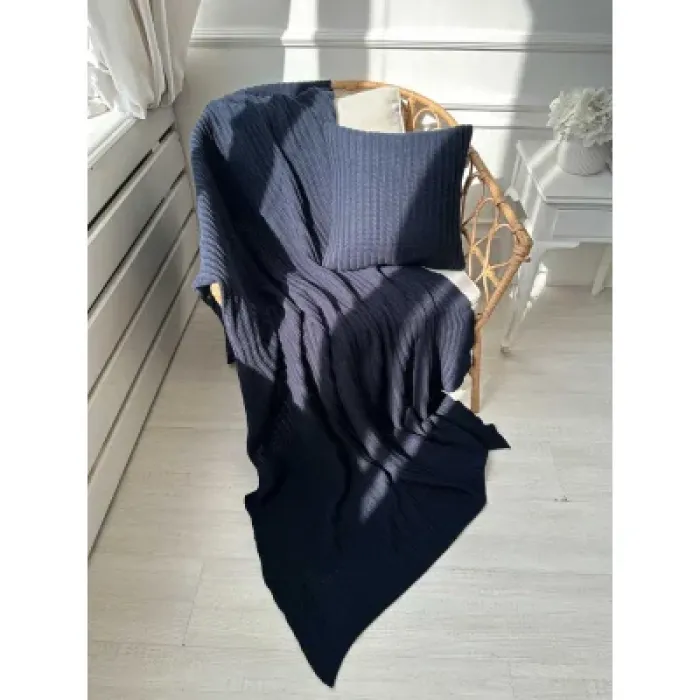 Плед Прованс COTTON синій 120 х 200 см (039530)