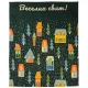 Рушник Прованс кухонний вафельний Зимові хатинки 45 х 60 см (042986)