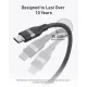 Дата кабель USB-C to USB-C 1.8m 240W braided Anker (A82E2H11)