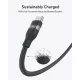 Дата кабель USB-C to USB-C 1.8m 240W braided Anker (A82E2H11)