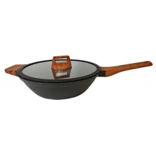 Сковорода Pepper Wood Wok з кришкою 30 см (PR-2314-30)