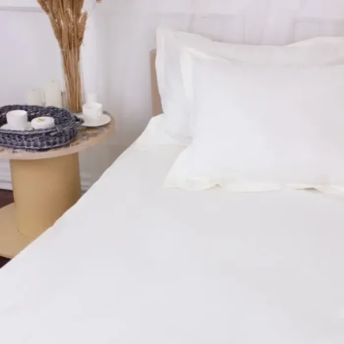 Постільна білизна MirSon Poplin Line 002 Milky White 143 x 210 (2200006277774)