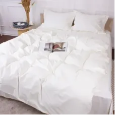 Постільна білизна MirSon Poplin Line 002 Milky White 160 x 220 (2200006277781)