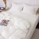 Постільна білизна MirSon Poplin Line 002 Milky White 175 x 210 (2200006277798)