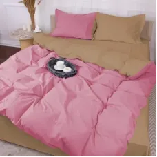 Постільна білизна MirSon Poplin Line 015 + 041 Honey 143 x 210 (2200006281276)