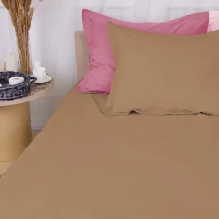 Постільна білизна MirSon Poplin Line 015 + 041 Honey 220 x 240 (2200006281320)