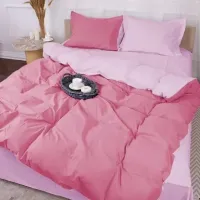 Постільна білизна MirSon Poplin Line 018 + 041 Dahlia 220 x 240 (2200006288824)
