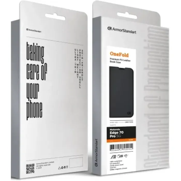 Чохол до мобільного телефона Armorstandart OneFold Case Motorola Edge 70 Pro 5G Black (ARM91695)